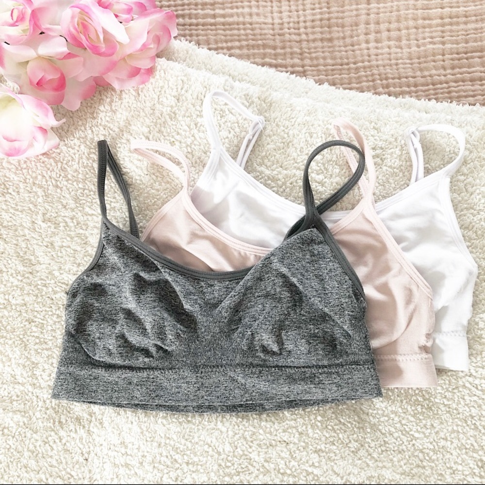NWOT Kathy Ireland S Bralettes 3 Pack